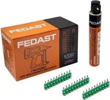 Гвоздь монтажный FEDAST 3.0 х 19 мм усиленный (уп.1000 шт.+ баллон) fd3019egfc