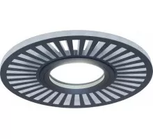 Светильник точечный GAUSS BACKLIGHT кругл./узор. черный, gu5.3, 3w, led 4000k BL135