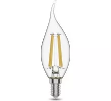 Лампа светодиодная GAUSS Свеча filament на ветру 11w 810lm 2700к е14 led 104801111
