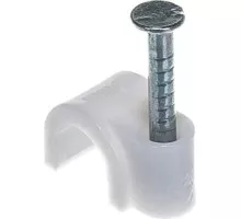 Крепеж кабеля круглый REXANT 5 мм, белый (упак. 50 шт) 07-4005