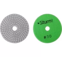 Шлифовальный круг по камню Sturm 9012-W100-30 алмазный гибкий, 100 мм, p30, мокрое шлиф.