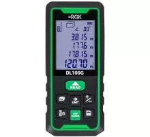 Лазерный дальномер RGK DL100G зеленый луч с угломером  778190