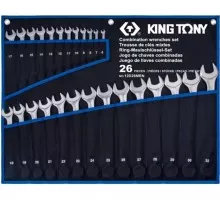 Набор комбинированных ключей KING TONY 6-32 мм чехол из теторона, 26 предметов 12D26MRN