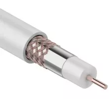 Кабель REXANT RG-6U (75 Oм) Cu/Al/Cu (1,0/Al/48х0,12мм) 64% белый, 100м 01-2221