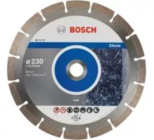 Алмазный диск для резки бетона BOSCH 230-22,23, мм Standard for Stone 10 шт в уп. 2608603238
