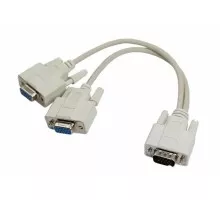 Переходник штекер REXANT 17-6834 VGA-2 гнезда VGA, провод