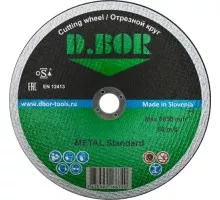 Отрезной круг по металлу D.BOR 230х1.9х22.2 мм A46T-BF, F41 METAL Standard D1-F41-MS-230-19-22