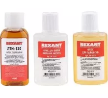 Набор для пайки REXANT ПР3741 (флюс пк, флюс скф, флюс лти-120) 09-3741