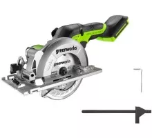 Пила циркулярная аккумуляторная GREENWORKS G24MCS, бесщеточная без АКБ и ЗУ 1501207