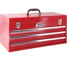 Ящик для инструмента МАСТАК 511-03530R 3 выдвижные полки, красный