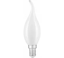 Лампа светодиодная GAUSS Свеча filament на ветру 9w 590lm 3000к е14 milky led 104201109