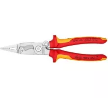 Клещи электромонтажные диэлектрические KNIPEX 1396200SB 200 мм 6-в-1 KN-1396200SB