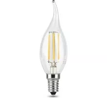 Лампа светодиодная GAUSS Свеча filament на ветру 9w 710lm 4100к е14 led 104801209
