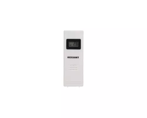 Термометр REXANT 70-0592 электронный с часами и беспроводным выносным датчи