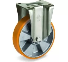 Колесо из алюминия/полиуретан TELLURE ROTA 658603 серия 65, d-125 мм, неповоротное (100х85) 8007554033470