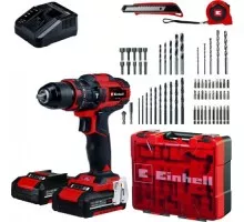 Дрель-шуруповерт аккумуляторная EINHELL TE-CD 18/40 Li-I  + набор оснастки 69 предм. 4513992