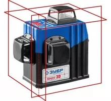 Лазерный уровень ЗУБР ПРОФЕССИОНАЛ крест 3d №2 34908-2_z01