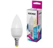 Лампа светодиодная КОСМОС CN 8.5W 220V E14 3000K LkecLED8.5wCNE1430
