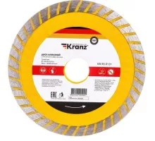 Алмазный диск универсальный Kranz KR-90-0131 отрезной Turbo волна 125x22,2x2x10мм