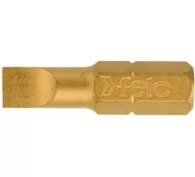 Бита для заворачивания FELO 02061070 плоская шлицевая серия tin 6,5x1,2x25, 10 шт