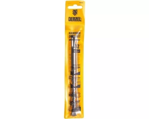 Бур SDS-plus DENZEL Cobalt W-tip, 12x160 мм по бетону, двойная спираль [705023]
