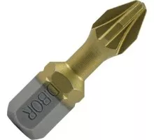 Бита с покрытием нитридтитана D.BOR PZ3, 25 мм TORSION (D-THT-PZ03-025-010) D04-DTHTPZ03025010