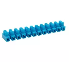 Клеммная колодка REXANT 07-5004-4 ( уп. 10 штук ) винтовая КВ-4 1,5-4, ток 3А, синяя 07-5004-4