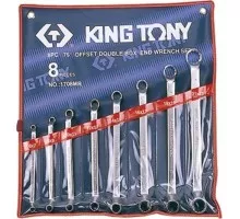 Набор ключей накидных KING TONY 8 предметов 1708MR 1708MR