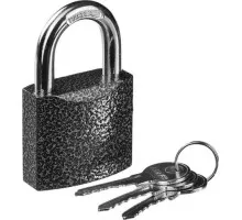 Замок STAYER STANDARD навесной, металлический корпус, закаленная дужка, 37160-38