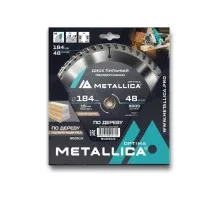 Пильный диск по дереву METALLICA Optima 184x16 мм 48 зубов, Т=2,4 мм поперечный 902615