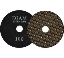 Алмазная тарелка на липучке DIAM АГШК 100*2,0 №100 Extra Line (сухая) 000520