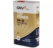 Масло моторное GNV Top Power 5W30 1 л (металл. канистра) GTP1011872020010530001