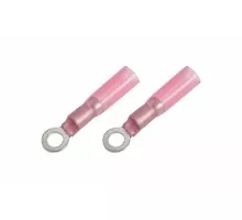 Наконечник REXANT 08-0009 ( уп 100 шт ) красный кольцевой  термоусаживаемый ø 4.3 мм 05-1,5 мм [08-0009]
