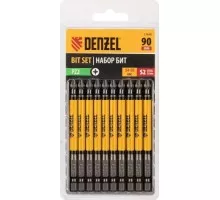 Набор бит Denzel PZ2х90 сталь s2, круглый профиль, 10шт. 11645