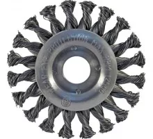 Щетка обдирочная для УШМ D.BOR круглая METAL Standard D-100 х 22.2  витая (арт. D22-MS-100-222-050) D22-MS-100-222-050