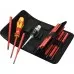Отвертка с битами диэлектрическая WERA Kraftform Kompakt VDE 16 extra slim 1 16 предметов WE-003484 [WE-003484]
