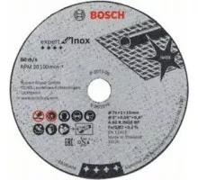 Отрезной круг по нержавеющей стали BOSCH 76х1,0х10 мм A 60 R INOX BF (5шт.) Expert for Inox 2608601520