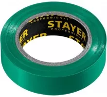 Изолента STAYER Protect-10 пвх, не поддерживает горение, 10м (0,13х15 мм), зе 12291-G_z01
