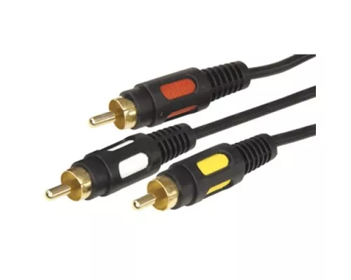 Шнур REXANT 17-0212 3 RCA-3 RCA, 1,5м, черный, Gold Шнур REXANT 17-0212 3 RCA-3 RCA, 1,5м, черный, Gold