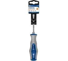 Отвертка шлицевая Кобальт 646-539 ударная ultra grip sl 5,5x75 мм s2, двухкомпонентн