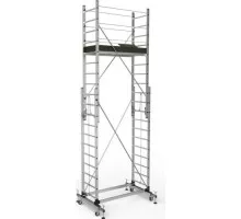 Вышка-тура алюминиевая Sarayli 2x11 + 2x11 с подъемным механизмом 5311