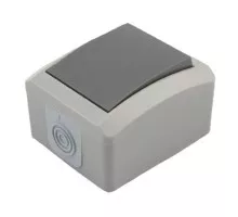 Выключатель Kranz KR-78-0610 проходной INDUSTRIAL IP54, о/у, серый