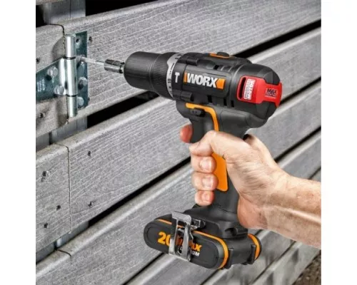 Дрель-шуруповерт аккумуляторная WORX WX367.3 ударная, бесщеточная Дрель-шуруповерт аккумуляторная WORX WX367.3 ударная, бесщеточная