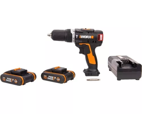 Дрель-шуруповерт аккумуляторная WORX WX367.3 ударная, бесщеточная Дрель-шуруповерт аккумуляторная WORX WX367.3 ударная, бесщеточная
