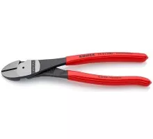 Бокорезы KNIPEX KN-7421200SB особо мощные, губки 12°, 200 мм, обливные ручки