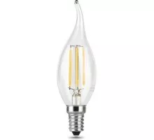 Лампа светодиодная GAUSS Свеча filament на ветру 7w 550lm 2700к е14 led 104801107