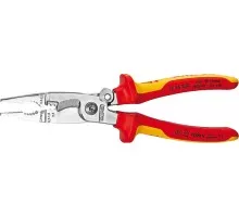 Клещи электромонтажные диэлектрические KNIPEX 1396200TBK 200 мм 6-в-1 KN-1396200TBK
