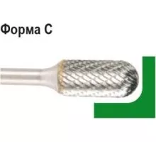 Бор-фреза по металлу D.BOR форма С цилиндр со сферическим концом 8,0*19,0/64,0 хв. 6 мм 9f-12080k02d W-040-9F-12080K02D