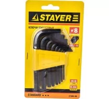 Набор ключей шестигранных STAYER STANDARD 2-10мм, 8 шт. 27405-H8
