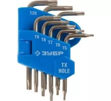 Набор ключей TORX ЗУБР ЭКСПЕРТ 8 предметов 27477-H8